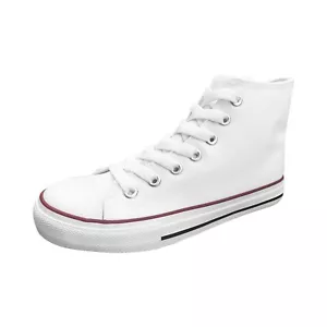 Mujeres Blanco Blanco Blanco Blanco Prendas para el torso Rojo Suela de Goma Algodón Lona Zapatos Informales - Imagen 1 de 7
