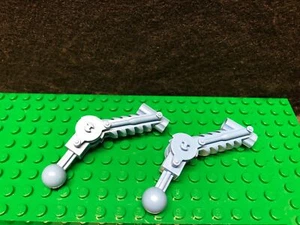 BIONICLE Lego Brand Ball Joint 5x7 Arm dual axle hole x240 32476 Med Blue (pair) - Picture 1 of 2
