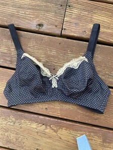 BNWT Freya Dotty Wirefree Bra Size 34D Black AA2035BLK - Picture 1 of 5