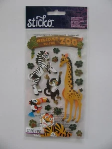 Sticko Maß Aufkleber Zoo 17 Stück Willkommen im Zoo Neu in Verpackung - Bild 1 von 1
