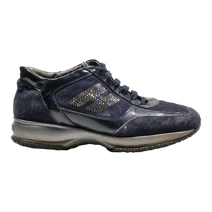 HOGAN Sneaker Trainers Blue Suede Womens UK 5 - Picture 1 of 6
