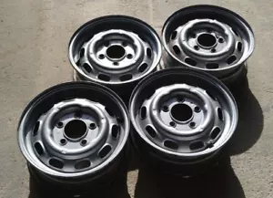 4 original 4.5Jx15 KPZ silver steel wheels for Porsche 911/912 all dated 68/69 - Picture 1 of 11