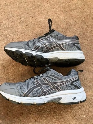 Asics Gel Venture 7 UK 4.5 Trainers Grey & Rose Gold Boxed Hardly Worn - Image 1 of 4
