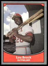 1990 Pacific Baseball Legends 12 Lou Brock St. Louis Cardinals Baseball Card