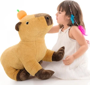 Big Capybara Plush Toy, 24” Lifelike Large Capybara Stuffed Animal, Realistic Gi - Picture 1 of 6