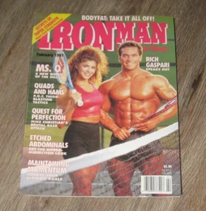 IRON MAN magazine February 1991 Rich Gaspari LENDA MURRAY Arnold Schwarzenegger - Picture 1 of 1