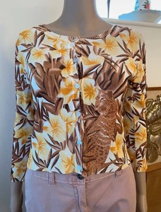 Italian Vintage 90s Fine Knit Cardigan - Picture 1 of 7