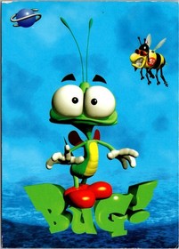 Bug Sega Saturn Video Game Character Chrome Continental Postcard A559