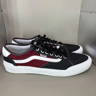 Vans Zapatos de Skate Negro Rojo Blanco Gamuza Lona Para Hombre Talla 12 Foto 1 de 4