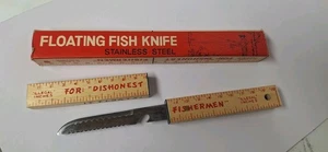 Cuchillo de pescado flotante de colección EXC escalador cuchillo de pescadores honesto y deshonesto con CAJA - Imagen 1 de 10