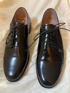 BOSTONIAN Classic First Flex Black Cap Toe Lace Ups Size 9M NEW - Picture 1 of 3