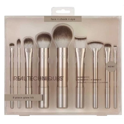 MARKENLOS REAL TECHNIQUES Au Naturale Make-up-Pinsel-Set, für Foundation, Puder und Concea