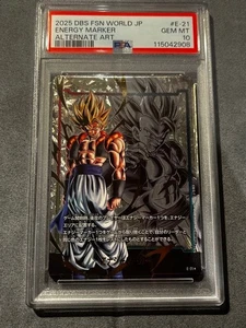 [PSA10] Energy Marker Parallel Gogeta E-21 Dragon Ball Heroes Dragon Battlers - Bild 1 von 2