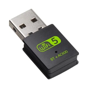 USB Wireless Blue-tooth Adapter 600Mbps Dual Band 2,4Gh / 5Ghz Odbiornik WiFi - Zdjęcie 1 z 5