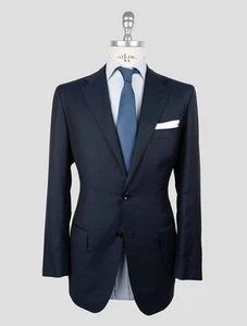 NUEVO TRAJE KITON LANA AZUL OSCURO 160'S US 36 - EU 46 KVZ4 - Imagen 1 de 6