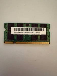 Dell CN-0Y9540-70166-867-02P7 2GB DDR2-667 MHz PC2-5300 Non-ECC Unbuffered Memor - Picture 1 of 2