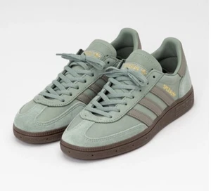 Adidas Womens Handball Spezial Grey Green Size 7.5 Sneakers - Picture 1 of 7