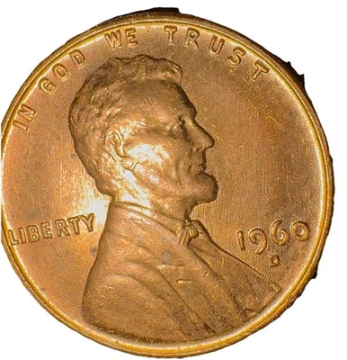 1960 D Small Date Lincoln Cent Red color - Image 1 of 4