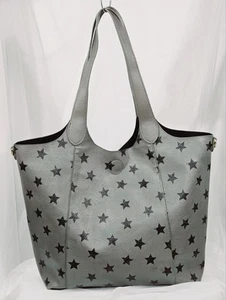 Bolso de Mano de Cuero Sintético, Verde Oliva, Estrellas, Cartera - Imagen 1 de 8