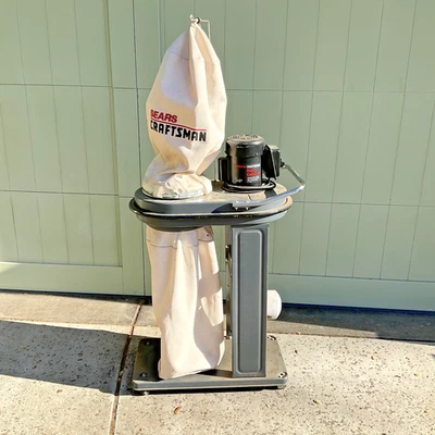 Craftsman 1 HP Dust Collector Model 113.170230 – Portable Woodshop Vacuum Caster - Image 1 of 4