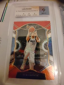 Luka Dončić Dallas Mavericks Panini Select Concourse 2020-21 Grade 9 Mint - Bild 1 von 6