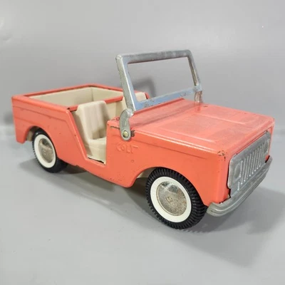 Camión Buddy L Colt Coral Jeep Bronco neumático de pared blanco de colección años 60 juguete de acero prensado Foto 1 de 4