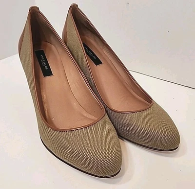 Ann TaylorRose холст котенок каблук туфли новый в коробке размер 7 - Изображение 1 из 4