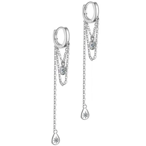  Orecchini Catena Catenella Pendenti Goccia Per Ragazze Adolescenti - Foto 1 di 12