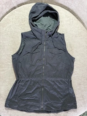 Chaleco Kuhl Mujer XL Negro Con Capucha Sin Mangas Cremallera Frontal Exterior Senderismo Chaqueta Foto 1 de 4