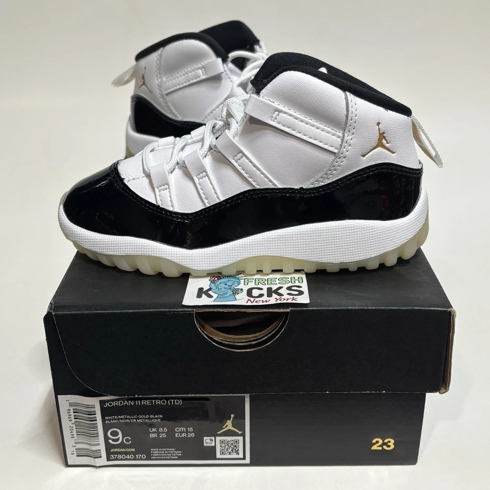 Jordan 11 DMP Gratitude Toddler Size 9c Child Little Kids UK8.5/EU26 378040-170