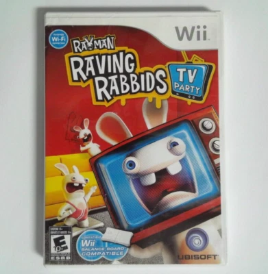 Raving Rabbids TV Party - Nintendo Wii - COMPLETE & ACCEPTABLE (NTSC) - Image 1 of 4