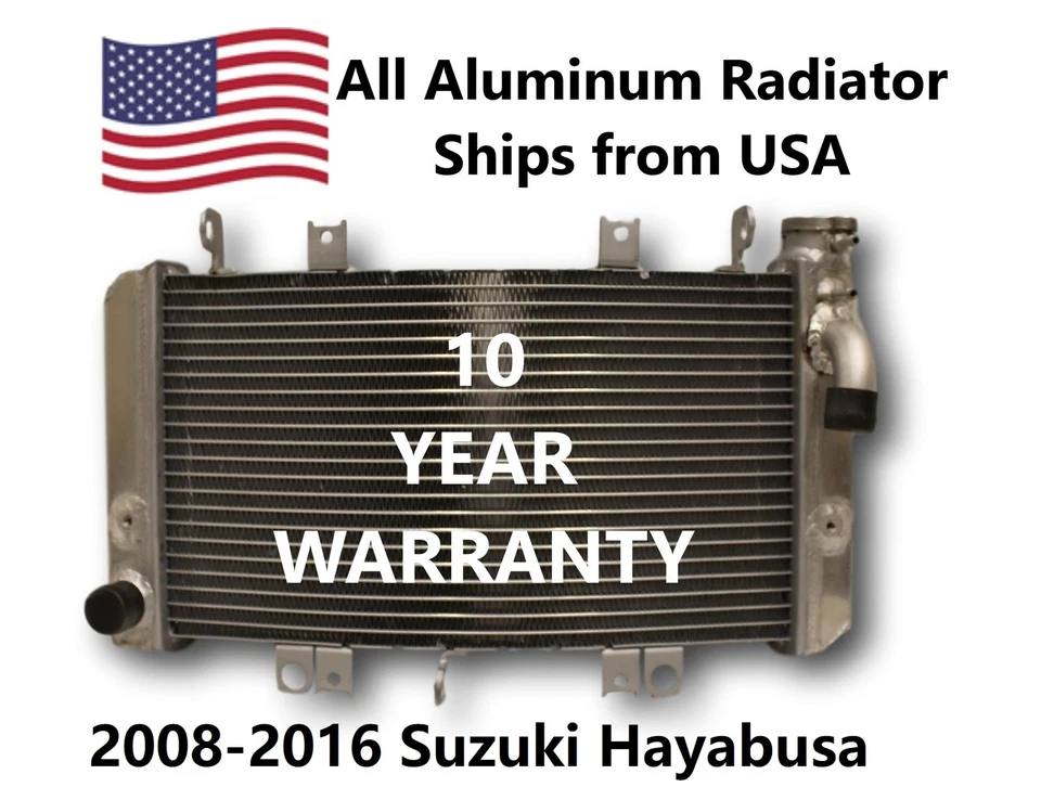 Radiador 2008-2019 Suzuki Hayabusa GSX1300R GSX1300RZ PRC340 OEM:17710-15H10 Foto 1 de 4