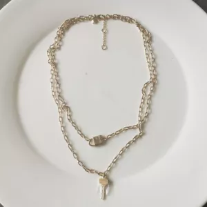 New 20" Jcrew Dual Strands Pendant Necklace Gift Fashion Women Party Jewelry - Picture 1 of 3