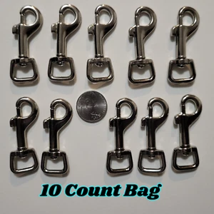 2" Swivel snap hook with 3/8" Square strap eyelet. purse leashes (10 count bag) - Picture 1 of 7