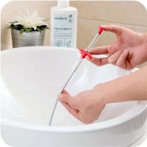 "60cm Bendable Drain Clog Remover – Sink & Pipe Cleaning Hook Tool" - Picture 1 of 12