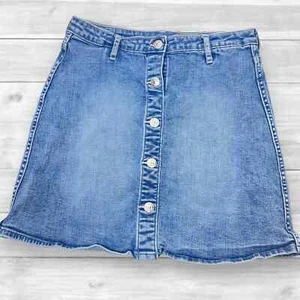 Girls H&M Button Up Denim Mini Skirt - Picture 1 of 4