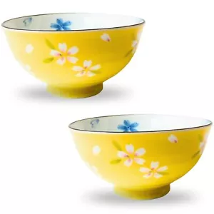 Mino ware Rice bowl Gohan 4.52x2.36inch Cherryblossom pattern,Made in Japan,s... - Picture 1 of 9