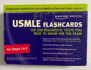 Pre-owned USMLE Kaplan Medical Flash Cards For Steps 2 and 3. - Picture 1 of 9