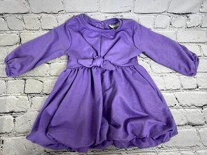 Habitual Girl Purple Bow Dress Size 12 Months - Picture 1 of 4