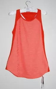 NWT Pearl Izumi Women's Coral Orange Flash Singlet Sport Tank Top sz L - Picture 1 of 6