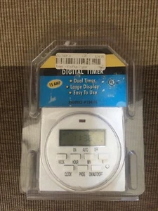 Eco Plus Two Outlet Digital Timer - dual 120v 15 amps - Picture 1 of 4