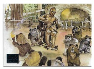 2018 Topps Star Wars Galaxy BLUE Foil Parallel #70