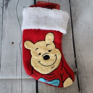 Disney Winnie Puuh Mini bestickter Weihnachtsstrumpf 7 Zoll - Bild 1 von 3