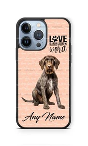 Custom German Wirehaired Pointer Personized Pet Dog Phone Case Cover fits iPhone - Picture 1 of 10