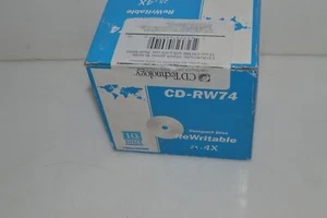 TC CD Technologie CD-RW74 Wiederbeschreibbaren Compact Disc 2X 7 4X Viel 10 Neu - Bild 1 von 2