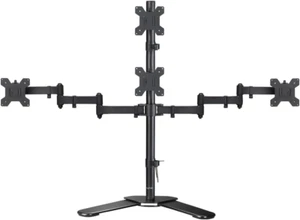 Quad LED LCD Monitor Stand up Free-Standing Desk Stand Extra Tall 31.5" Pole Hea - Picture 1 of 6