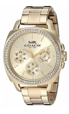 Brand New Coach Boyfriend With Crystal Bezel Ladies Watch 14503130 - Image 1 of 3