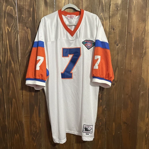 Vintage John Elway 1994 Denver Broncos Mitchell & Ness Jersey 60 Cover