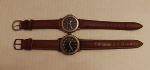 MEN'S WATCHES MILITARY STYLE GOOD WORKING CONDITION 1 PRE-OWNED AND 1 NEW, . - Picture 1 of 11