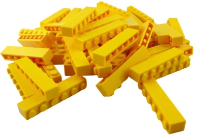 Lego 50 Stück gelbe Steine 1x6 Stein in gelb (3009) City Basics Bausteine Neu  - Bild 1 von 4